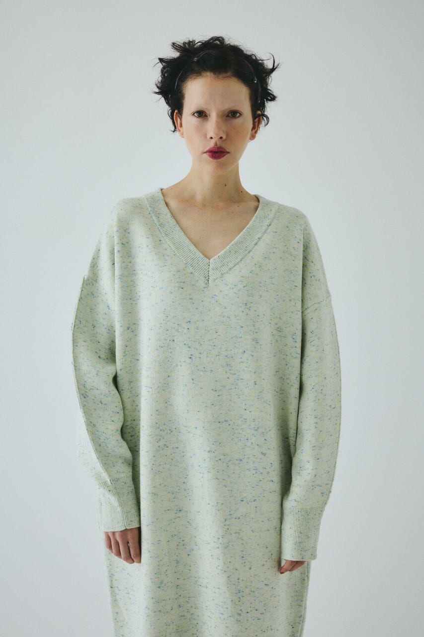 HeRIN.CYE「V neck knit one piece」|ワンピース|