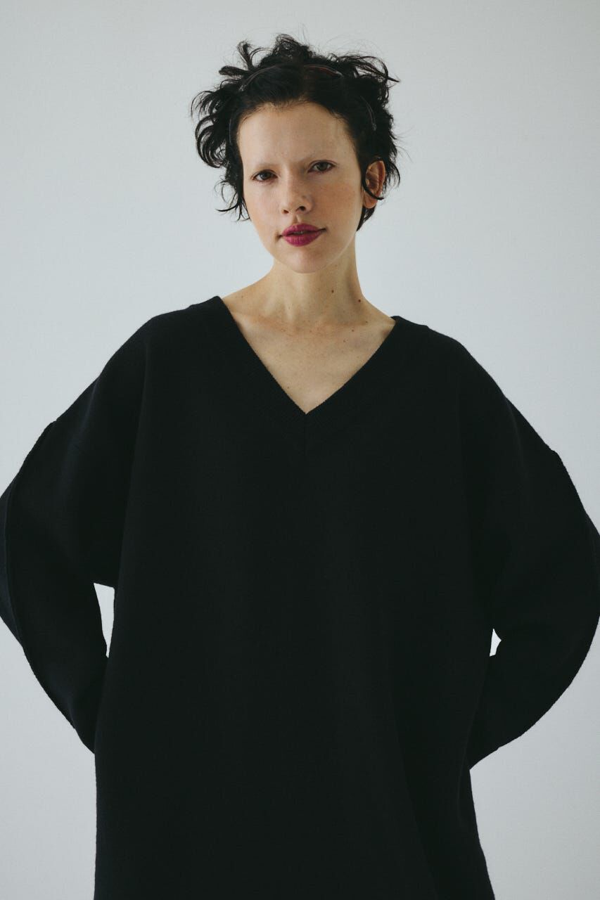 HeRIN.CYE「V neck knit one piece」|ワンピース|
