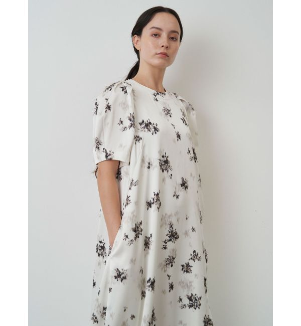 ELENDEEK「BLUR FLOWER PRINT OP」|ワンピース|オフホワイト