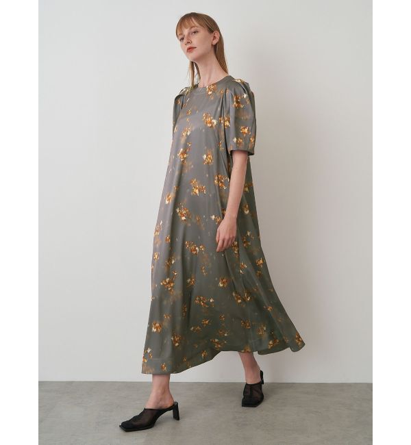 ELENDEEK「BLUR FLOWER PRINT OP」|ワンピース|