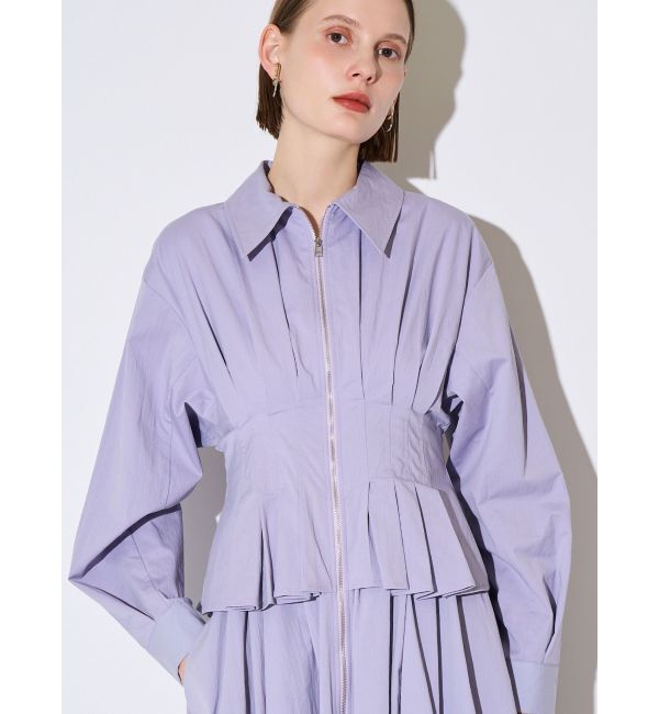 ELENDEEK「CENTER ZIP LAYERD OP」|ワンピース|