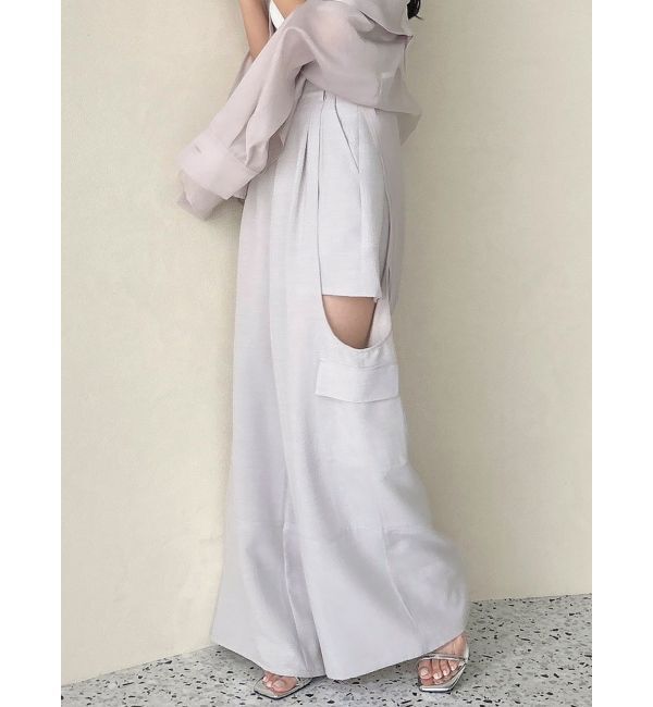 dazzlin「サイドオープンカーゴワイドパンツ」|その他|グレー