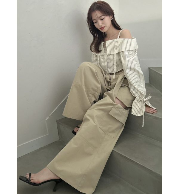 dazzlin「サイドオープンカーゴワイドパンツ」|その他|