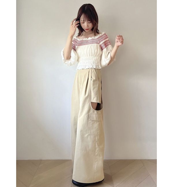 dazzlin「サイドオープンカーゴワイドパンツ」|その他|