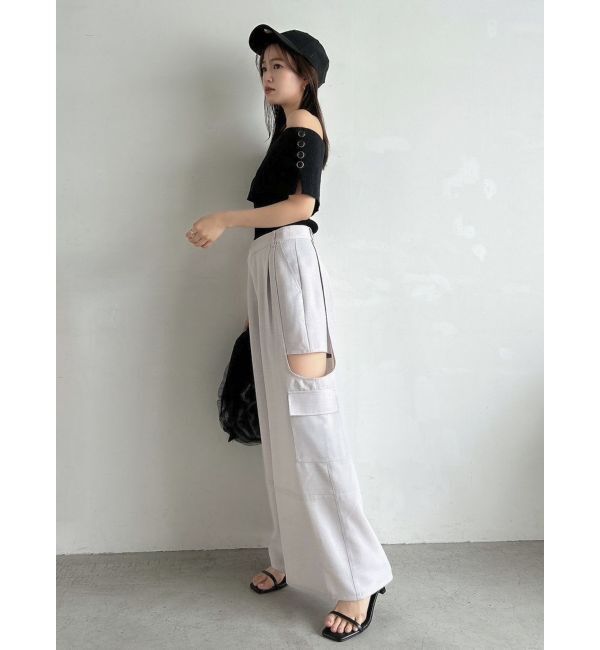 dazzlin「サイドオープンカーゴワイドパンツ」|その他|