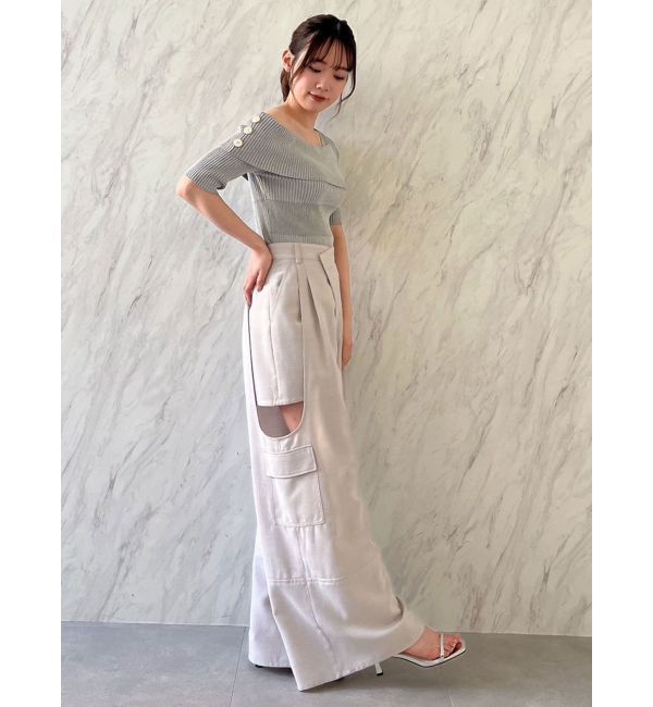 dazzlin「サイドオープンカーゴワイドパンツ」|その他|