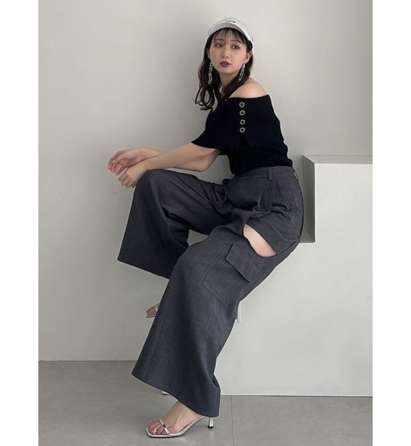 dazzlin「サイドオープンカーゴワイドパンツ」|その他|