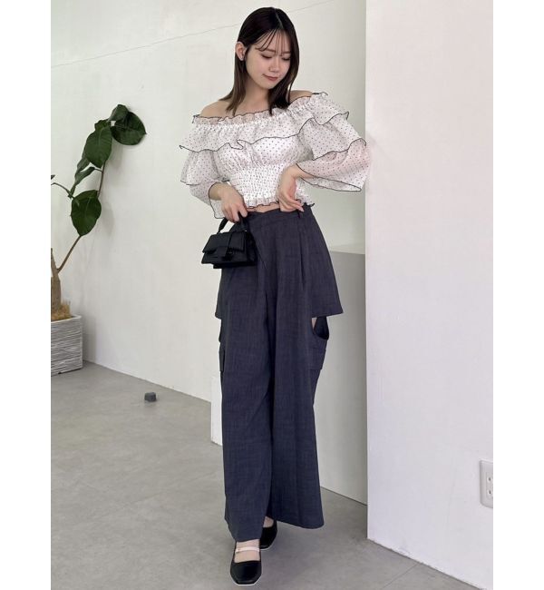 dazzlin「サイドオープンカーゴワイドパンツ」|その他|