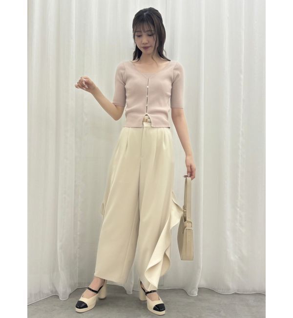 dazzlin「フリルスリットワイドパンツ」|その他|