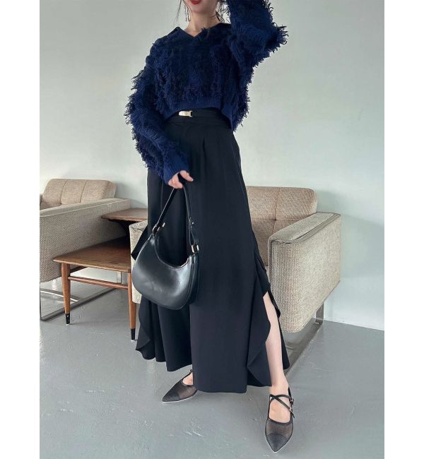 dazzlin「フリルスリットワイドパンツ」|その他|