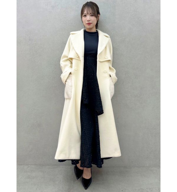 dazzlin「バックリボンティアードコンビワンピース」|ワンピース|