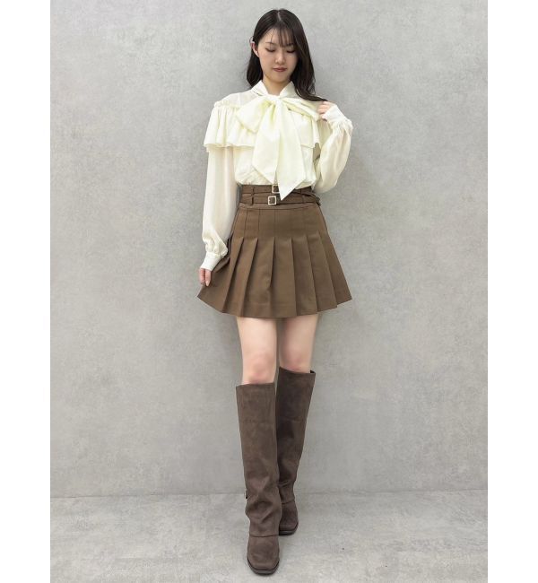 dazzlin「レースフラワーケープボウタイブラウス」|シャツ・ブラウス|