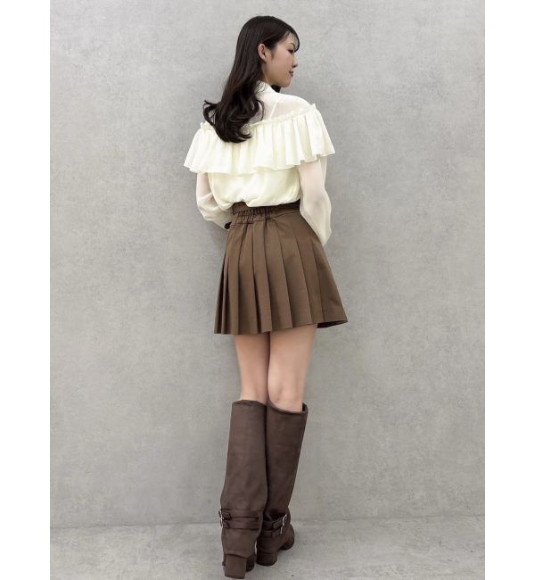 dazzlin「レースフラワーケープボウタイブラウス」|シャツ・ブラウス|