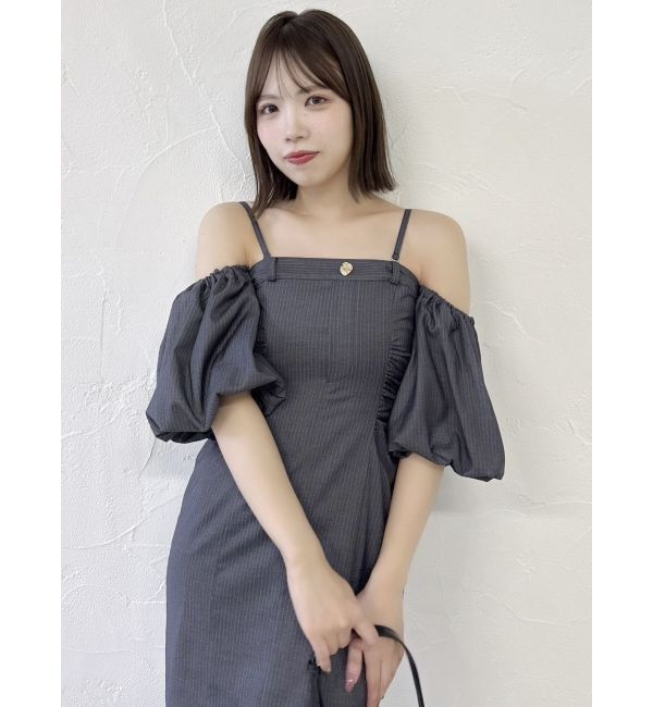 dazzlin「スラックスディテールバルーンワンピース」|ワンピース|