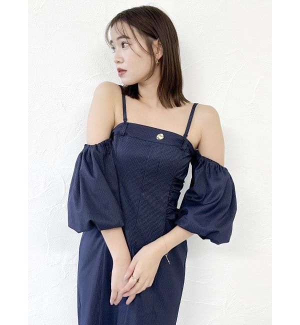 dazzlin「スラックスディテールバルーンワンピース」|ワンピース|