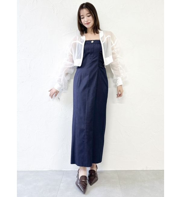 dazzlin「スラックスディテールバルーンワンピース」|ワンピース|