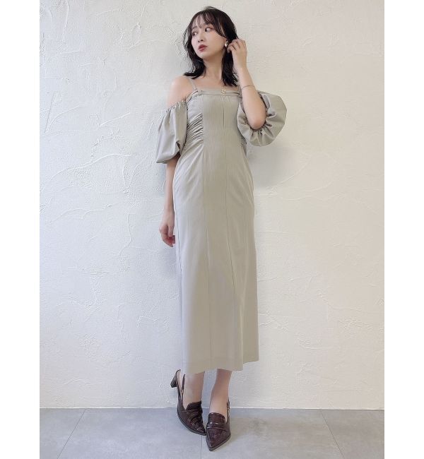 dazzlin「スラックスディテールバルーンワンピース」|ワンピース|