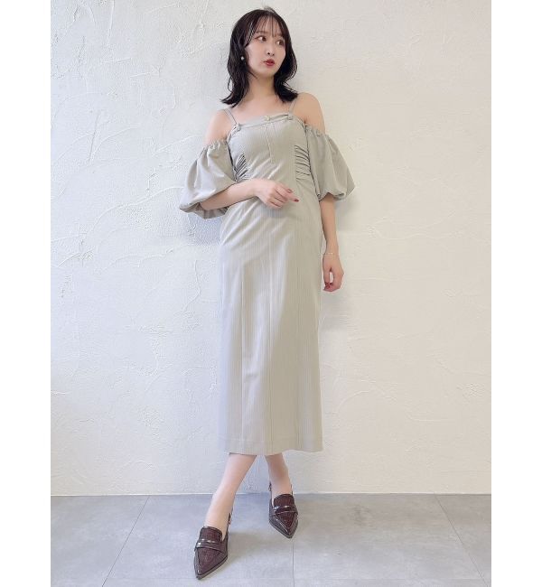 dazzlin「スラックスディテールバルーンワンピース」|ワンピース|