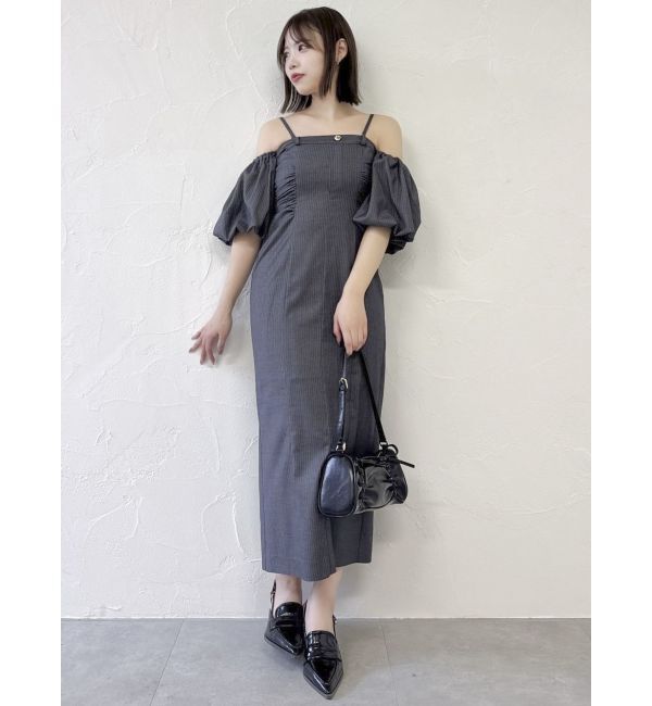 dazzlin「スラックスディテールバルーンワンピース」|ワンピース|