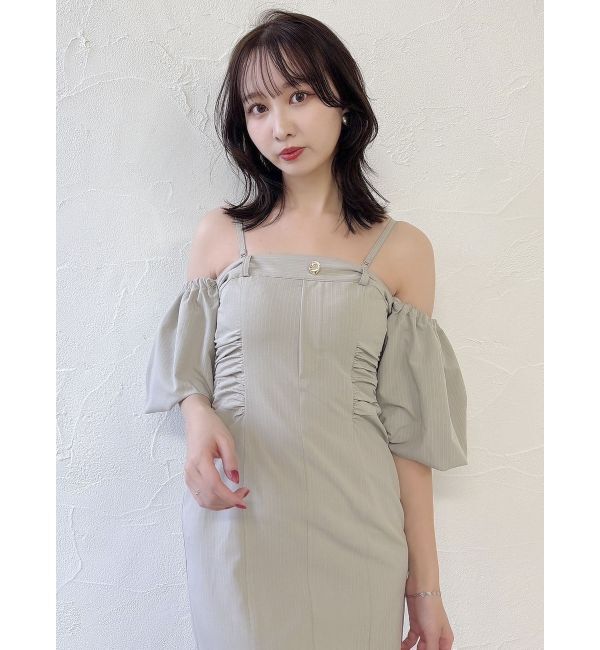 dazzlin「スラックスディテールバルーンワンピース」|ワンピース|