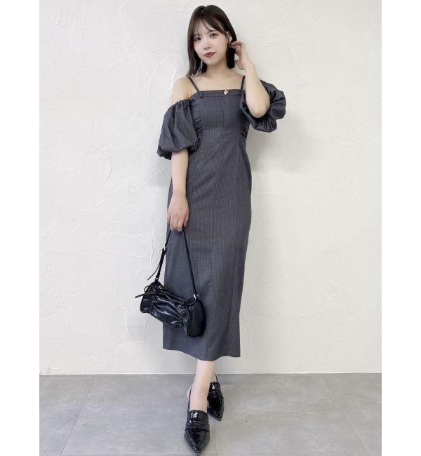 dazzlin「スラックスディテールバルーンワンピース」|ワンピース|