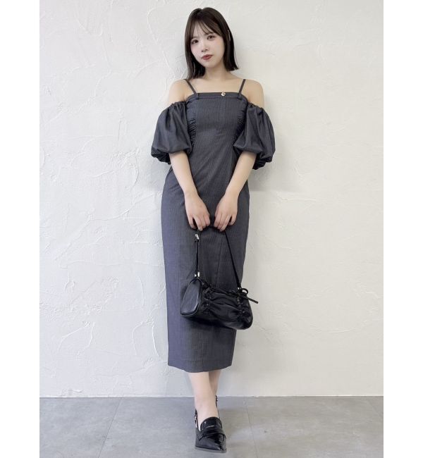 dazzlin「スラックスディテールバルーンワンピース」|ワンピース|