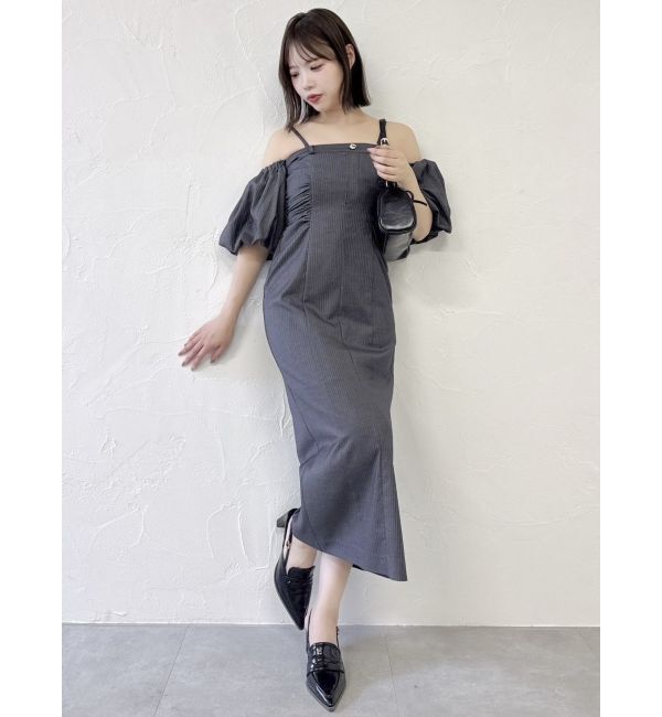 dazzlin「スラックスディテールバルーンワンピース」|ワンピース|