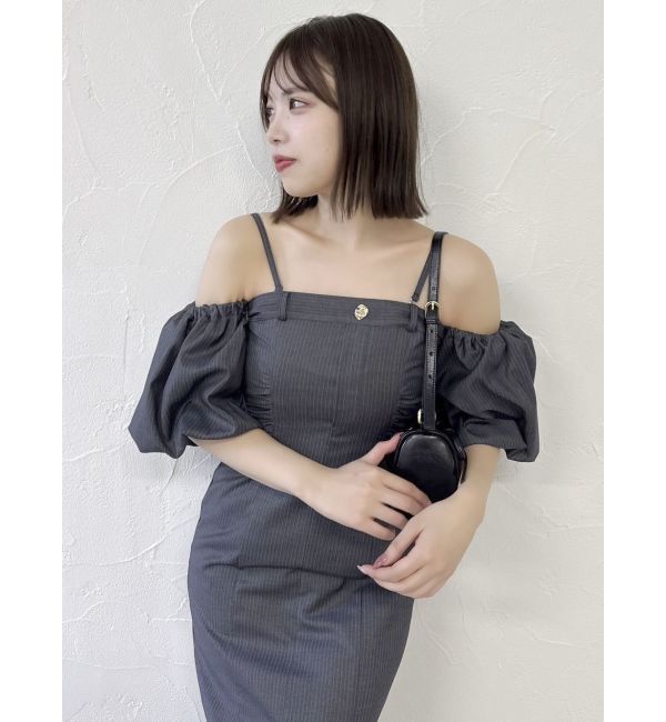 dazzlin「スラックスディテールバルーンワンピース」|ワンピース|