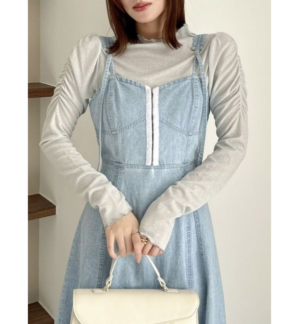 dazzlin「バリエコンパクトミニマルトップス」|Tシャツ・カットソー|グレー