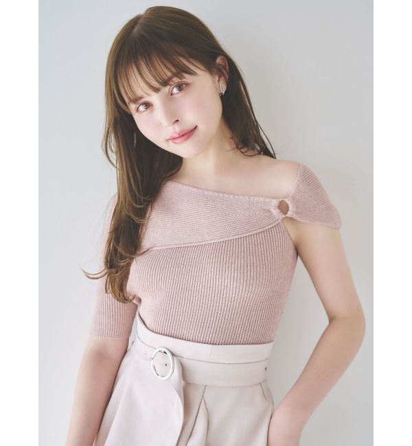 dazzlin「ワンショルリングリブニット」|ニット・セーター|