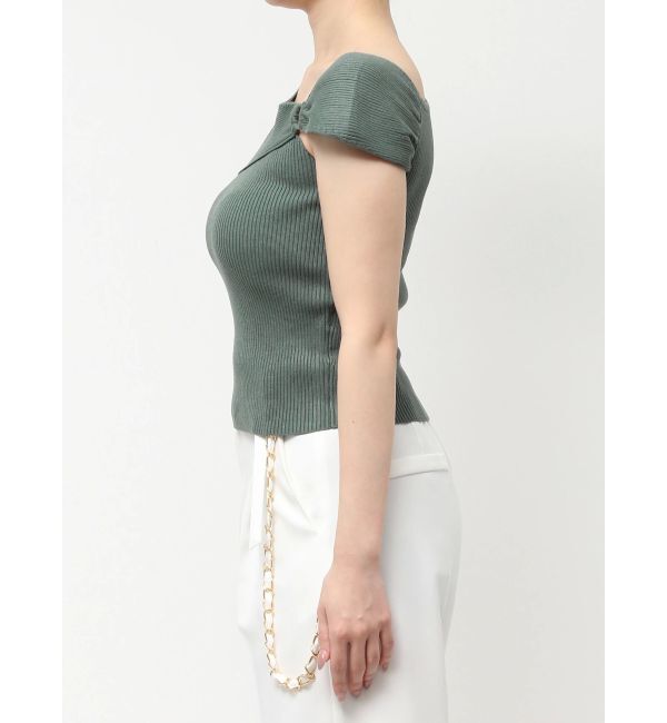 dazzlin「ワンショルリングリブニット」|ニット・セーター|