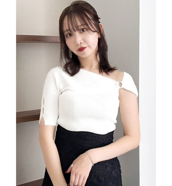 dazzlin「ワンショルリングリブニット」|ニット・セーター|