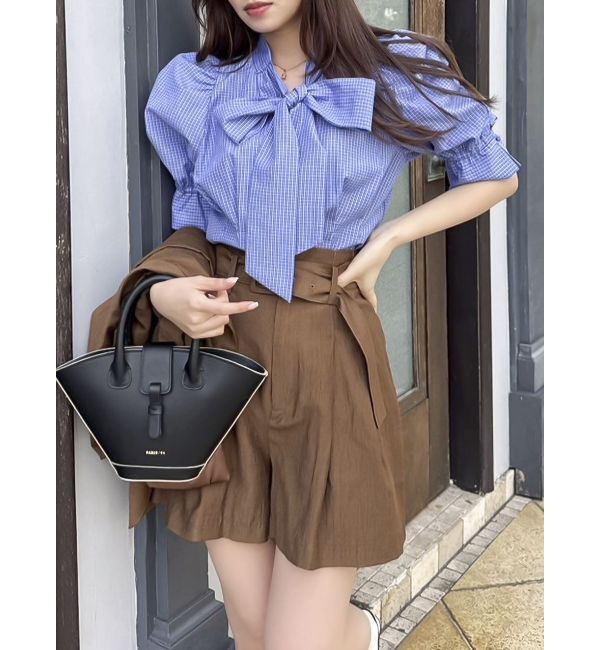 dazzlin「【セットアップ対応】ハイウエストタックショートパンツ」|その他|