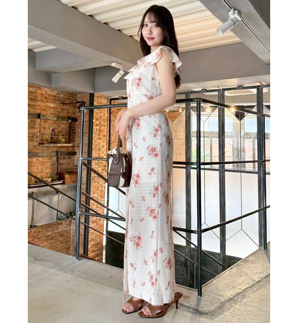 dazzlin「【藤井サチコラボ】デルフィニウムフラワーワンピース」|ワンピース|