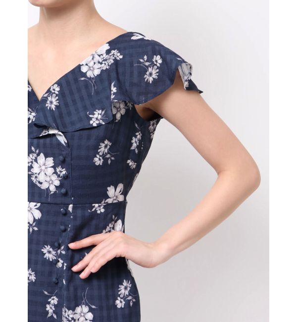 dazzlin「【藤井サチコラボ】デルフィニウムフラワーワンピース」|ワンピース|