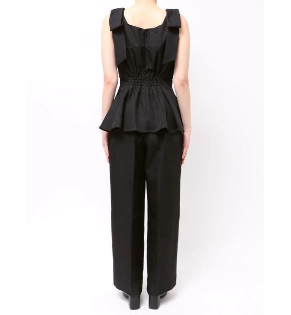 dazzlin「ショルダーリボンペプラムオールイン」|オールインワン|