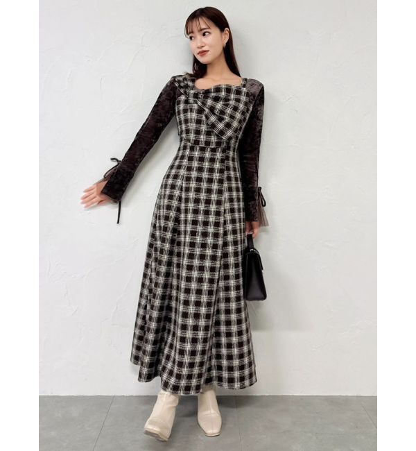 dazzlin「【追加生産分】ビッグリボンレイヤードワンピース」|ワンピース|