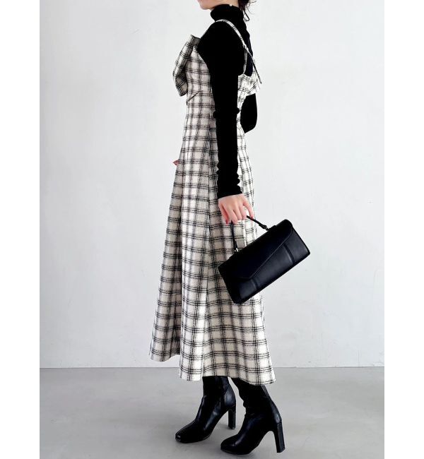 dazzlin「【追加生産分】ビッグリボンレイヤードワンピース」|ワンピース|