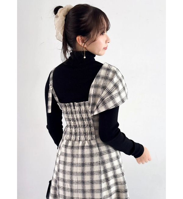 dazzlin「【追加生産分】ビッグリボンレイヤードワンピース」|ワンピース|