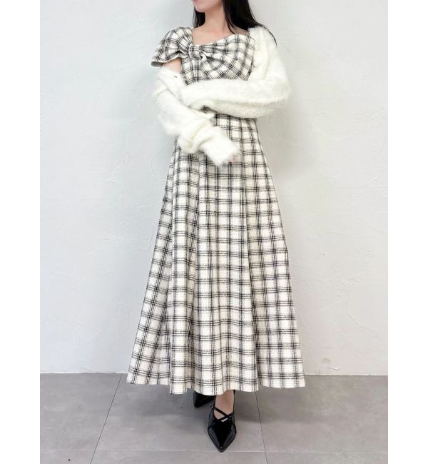 dazzlin「【追加生産分】ビッグリボンレイヤードワンピース」|ワンピース|