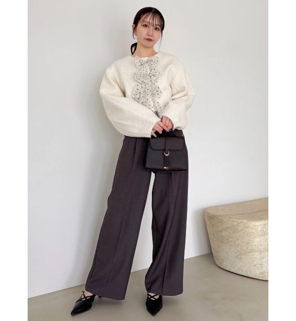 dazzlin「【久間田琳加コラボ】サイドベルトストレートスラックスパンツ」|その他|