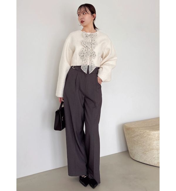 dazzlin「【久間田琳加コラボ】サイドベルトストレートスラックスパンツ」|その他|