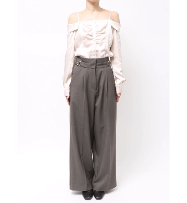 dazzlin「【久間田琳加コラボ】サイドベルトストレートスラックスパンツ」|その他|