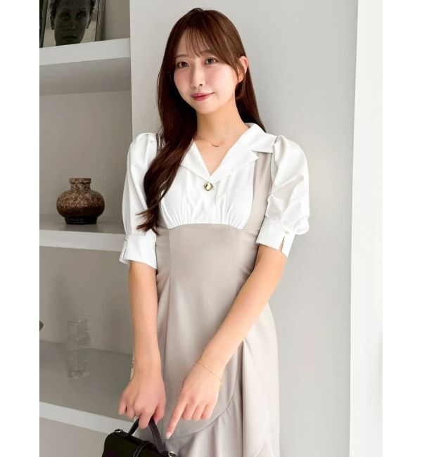 dazzlin「レイヤードライクコルセットワンピース」|ワンピース|