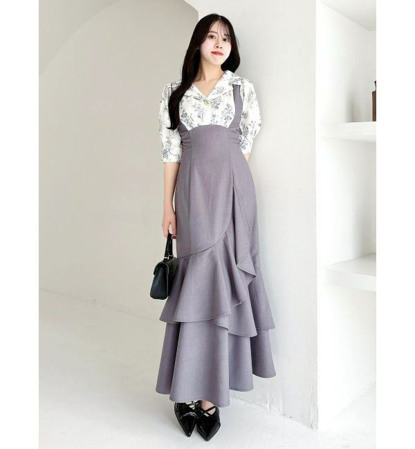 dazzlin「レイヤードライクコルセットワンピース」|ワンピース|