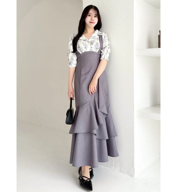 dazzlin「レイヤードライクコルセットワンピース」|ワンピース|