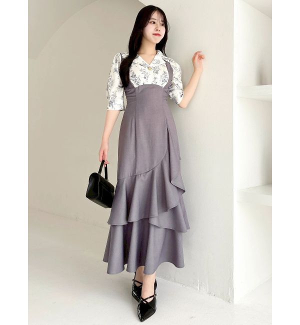 dazzlin「レイヤードライクコルセットワンピース」|ワンピース|