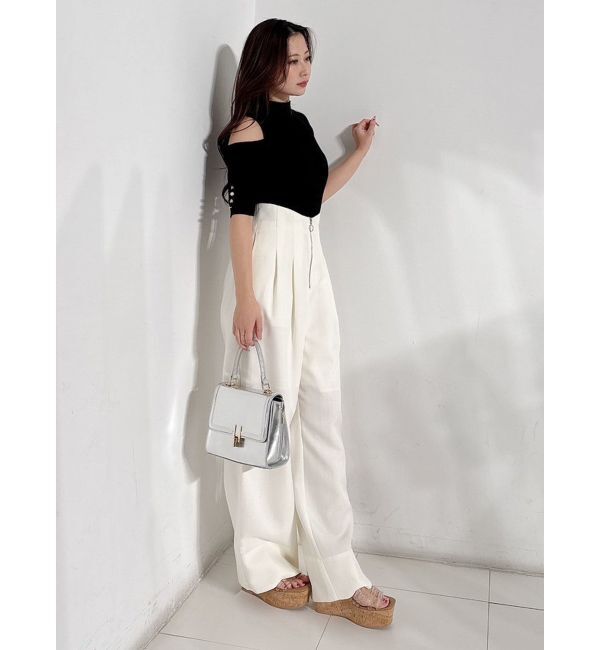 MERCURYDUO「ビスチェ風カットアウトニット」|ニット・セーター|