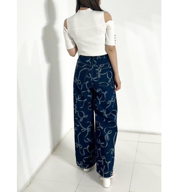 MERCURYDUO「ビスチェ風カットアウトニット」|ニット・セーター|