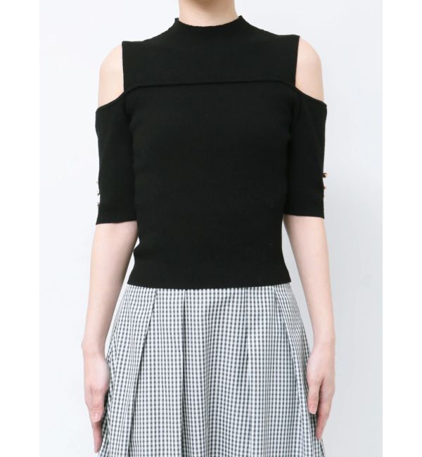 MERCURYDUO「ビスチェ風カットアウトニット」|ニット・セーター|